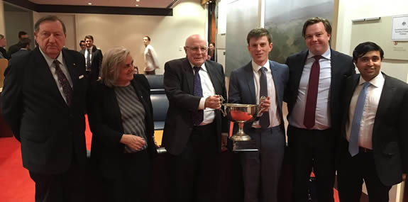 The presentation of the Selway Cup outside the High Court in Melbourne